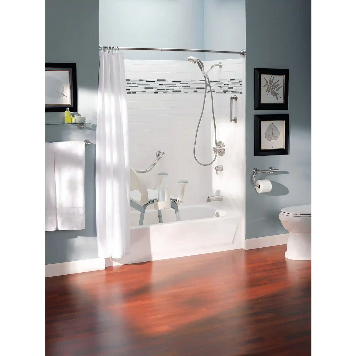 16" Grab Bar with Shelf