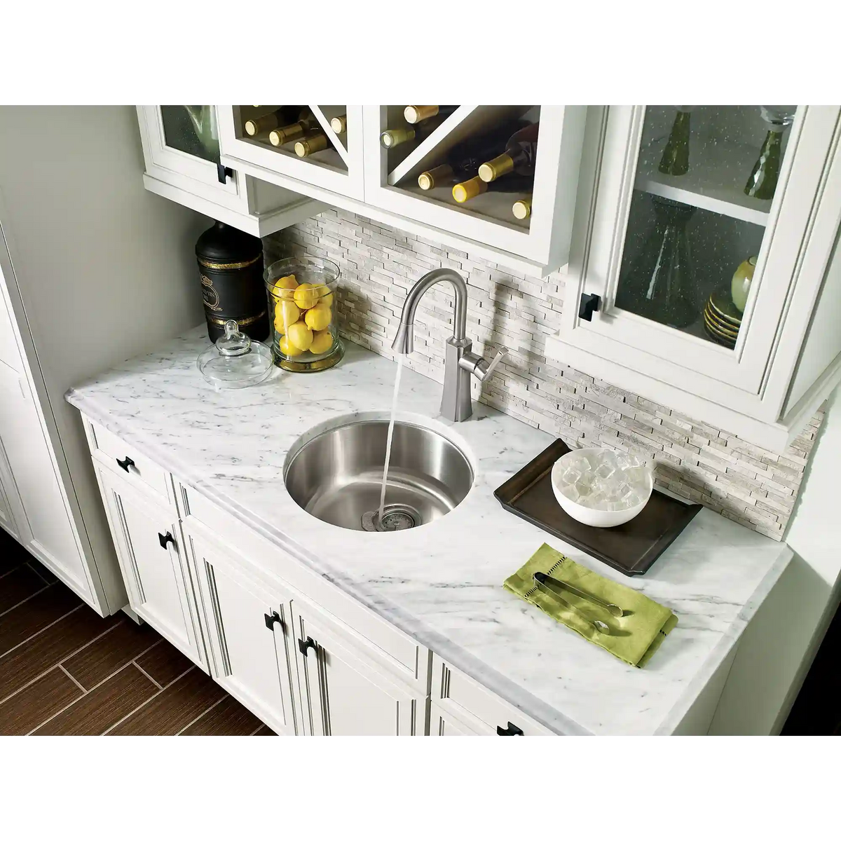 Etch One-Handle High Arc Pulldown Bar Faucet