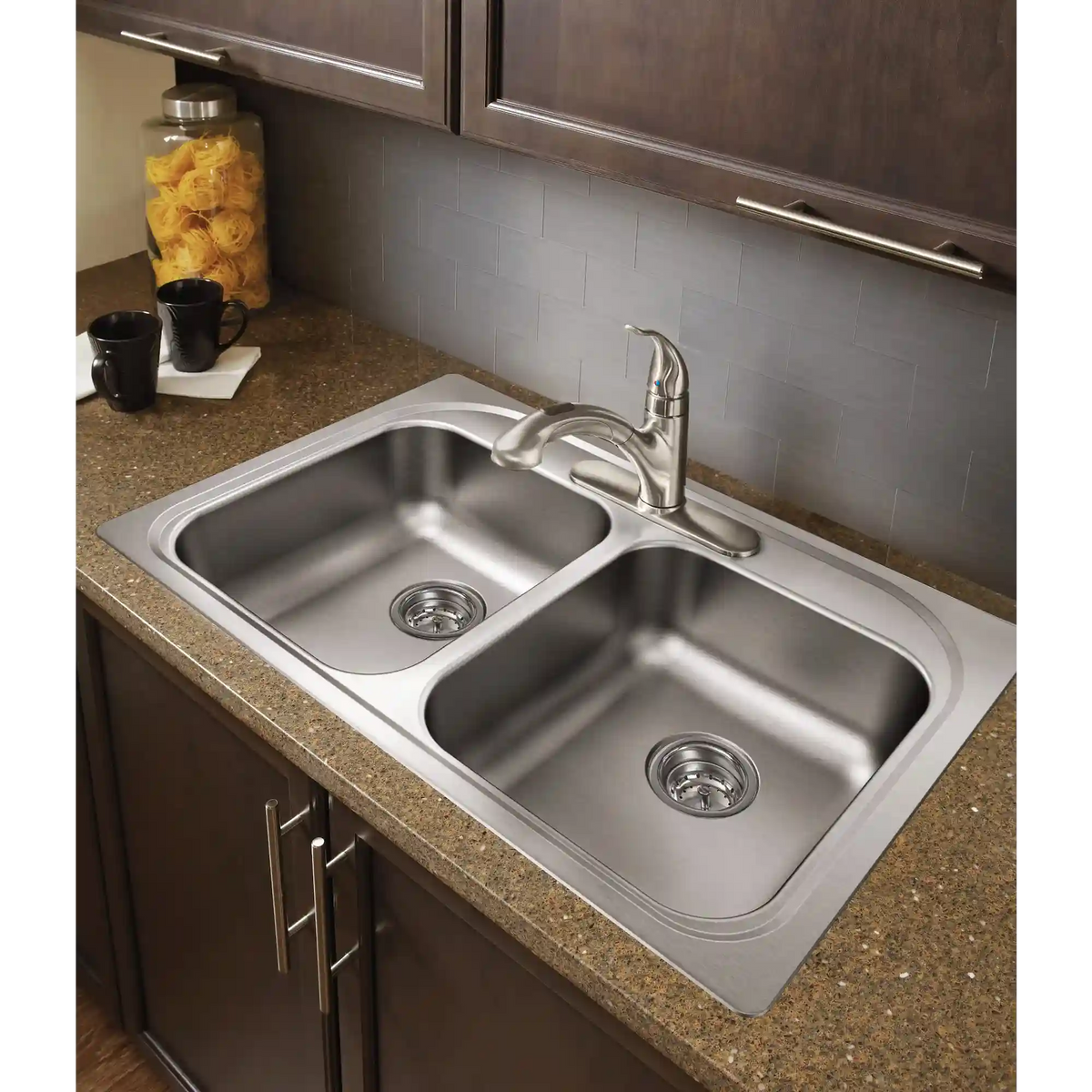 Integra One-Handle Low Arc Pullout Kitchen Faucet