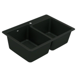 Host 33" Granite Dual Mount Double Bowl Sink