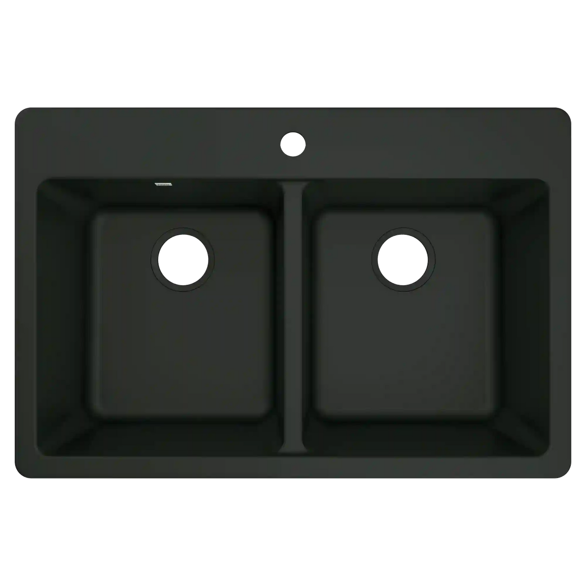 Host 33" Granite Dual Mount Double Bowl Sink