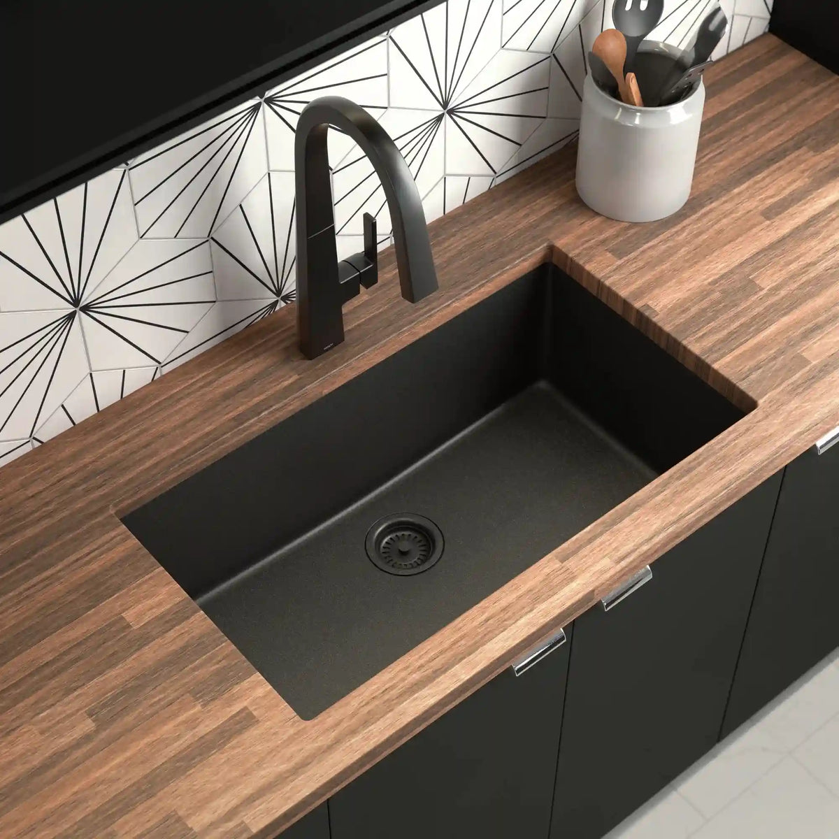 Host 33" Granite Undermount Single Bowl Sink