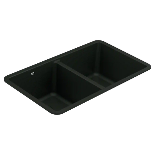 Host 33" Granite Undermount Double Bowl Sink
