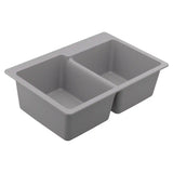 Granite Series Double Bowl Undermount Or Drop In Sink