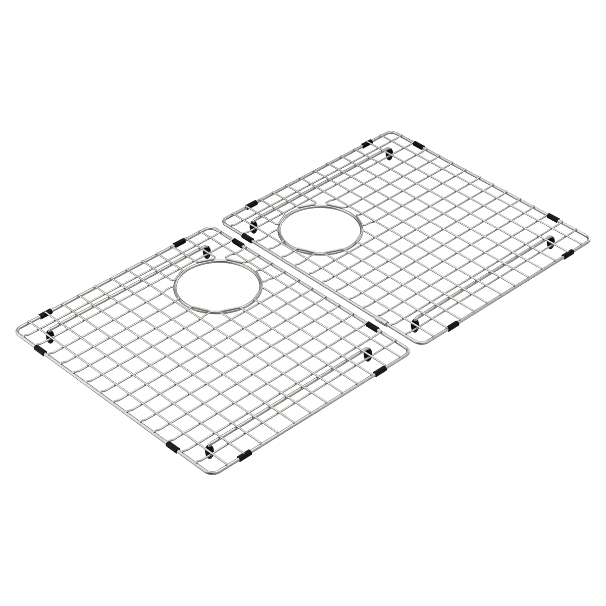 Luxe Chef™ 33” Workstation System Steel Dual Mount Double Bowl Sink