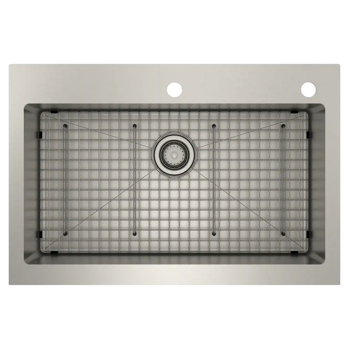 Prep 33" Steel Dual Mount Apron Front Single Bowl Sink