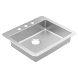 Prep 25" Steel Drop-In Single Bowl Sink