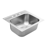 1800 Series 25"x22" 18 Gauge Single Bowl Drop In Sink