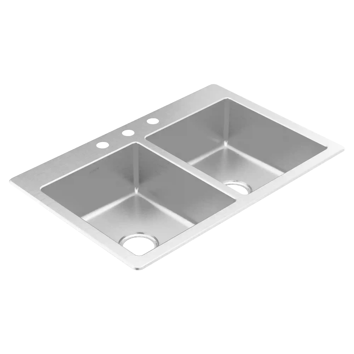 Prep 33" Steel Drop-In Double Bowl Sink