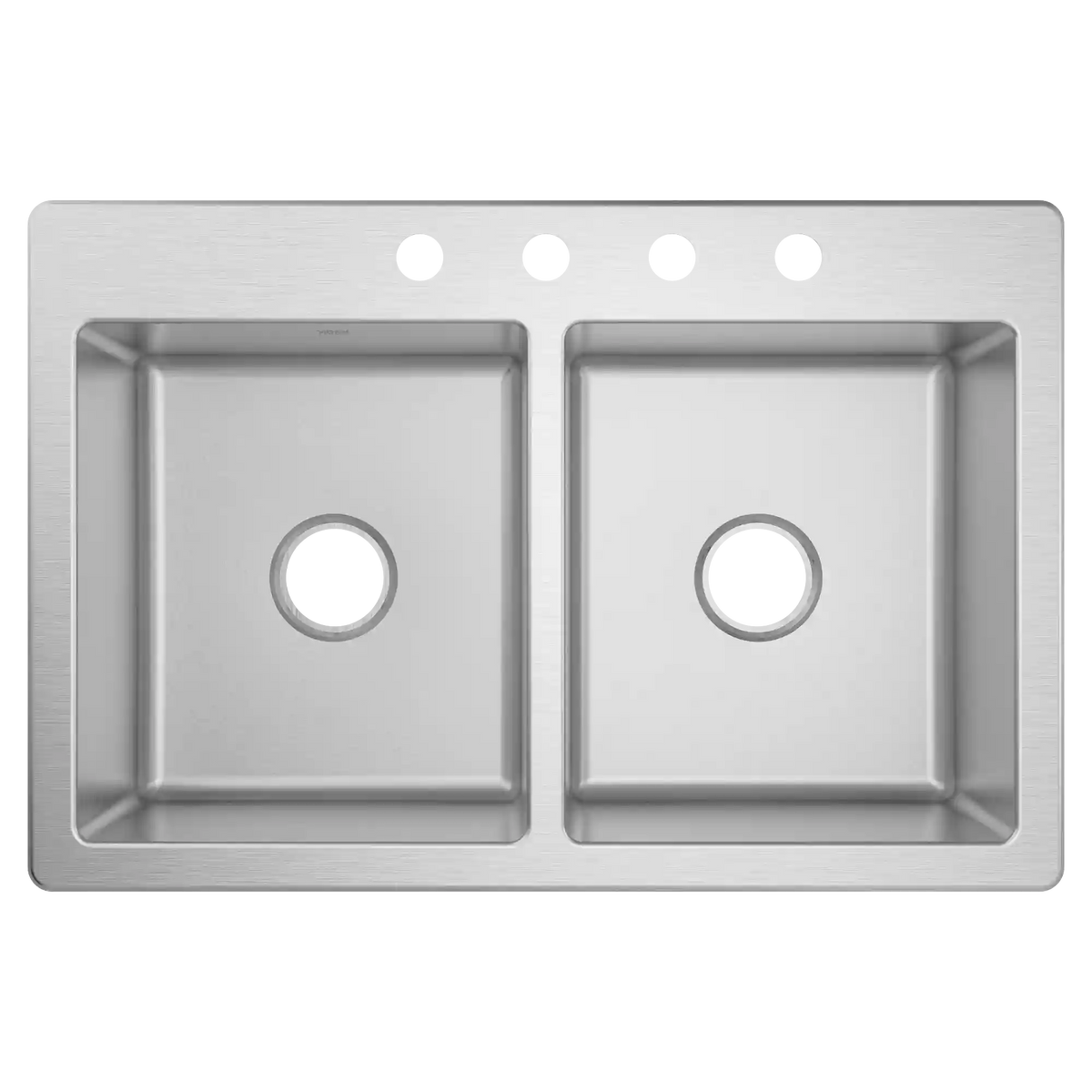 Prep 33" Steel Drop-In Double Bowl Sink