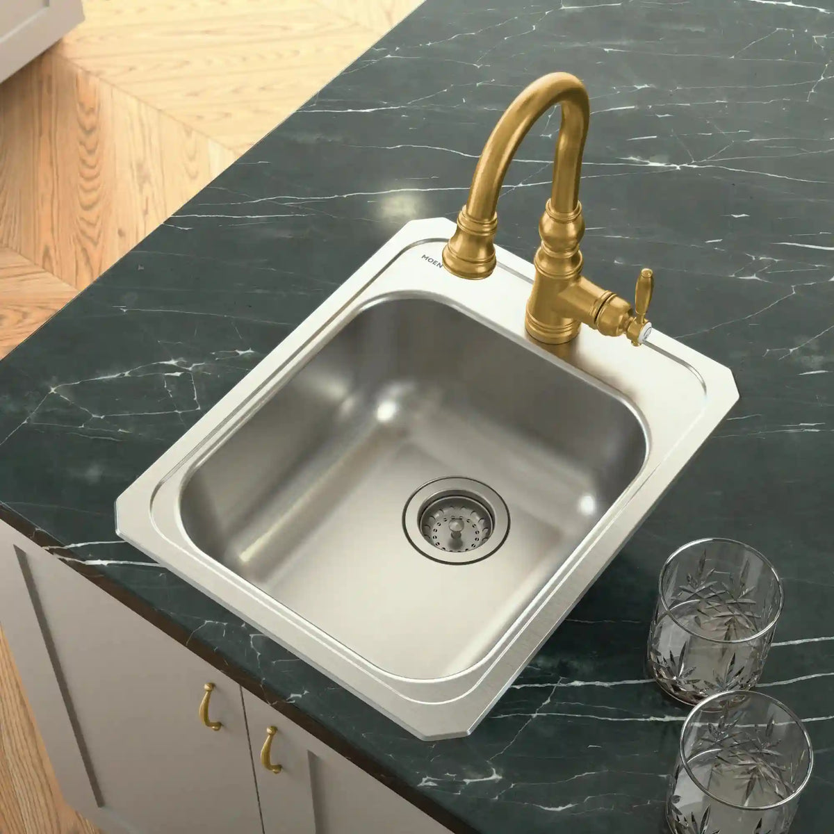 Weymouth One-Handle High Arc Pulldown Bar Faucet