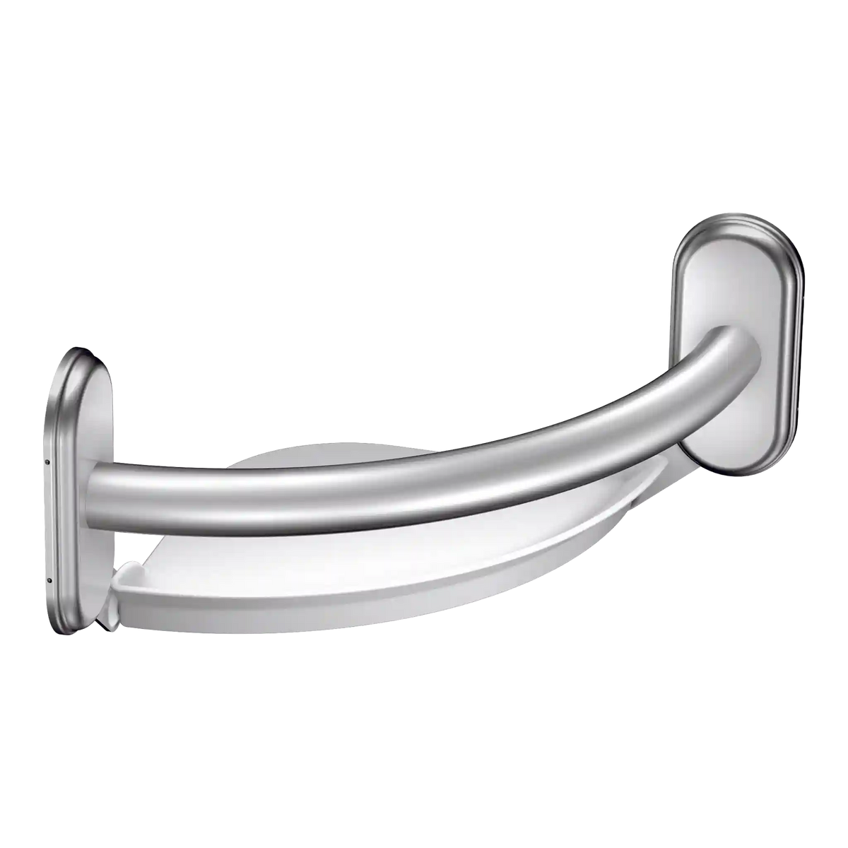 9" Grab Bar with Corner Shelf