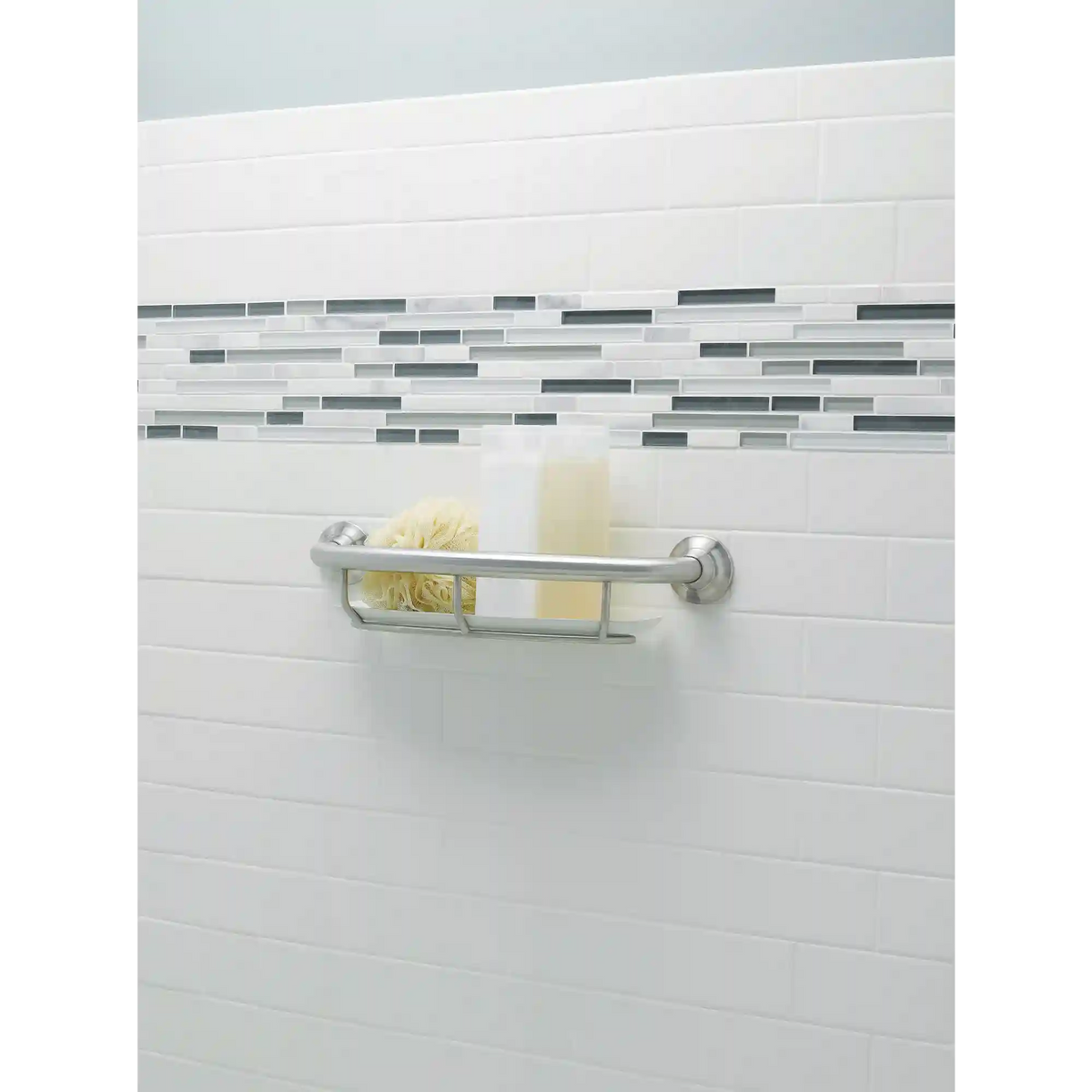 16" Grab Bar with Shelf