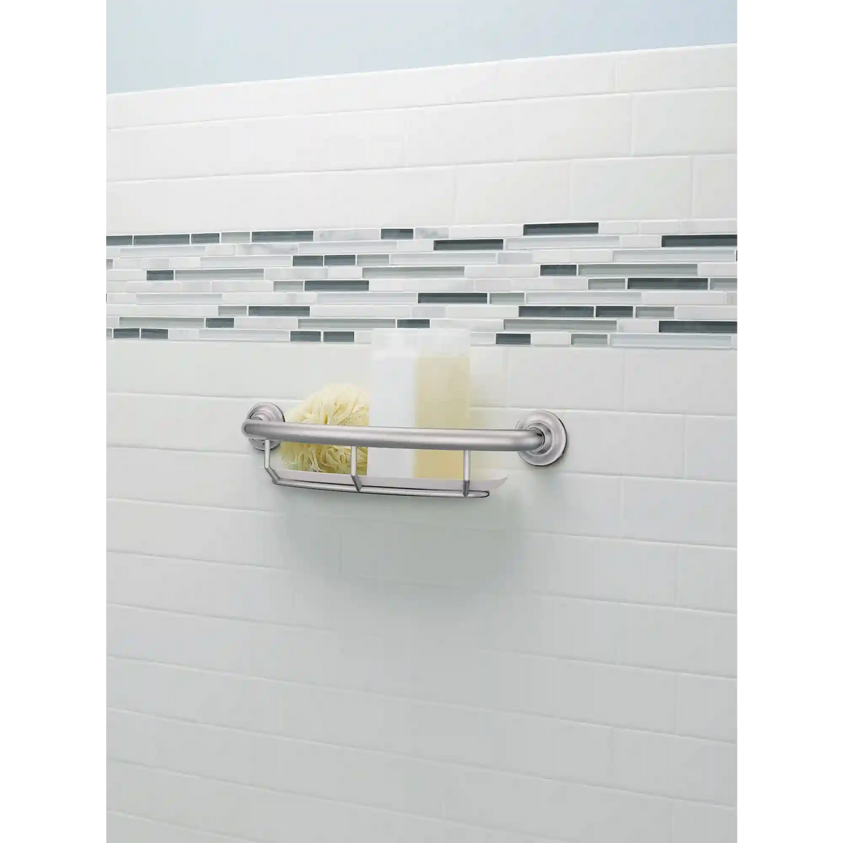 16" Grab Bar with Shelf
