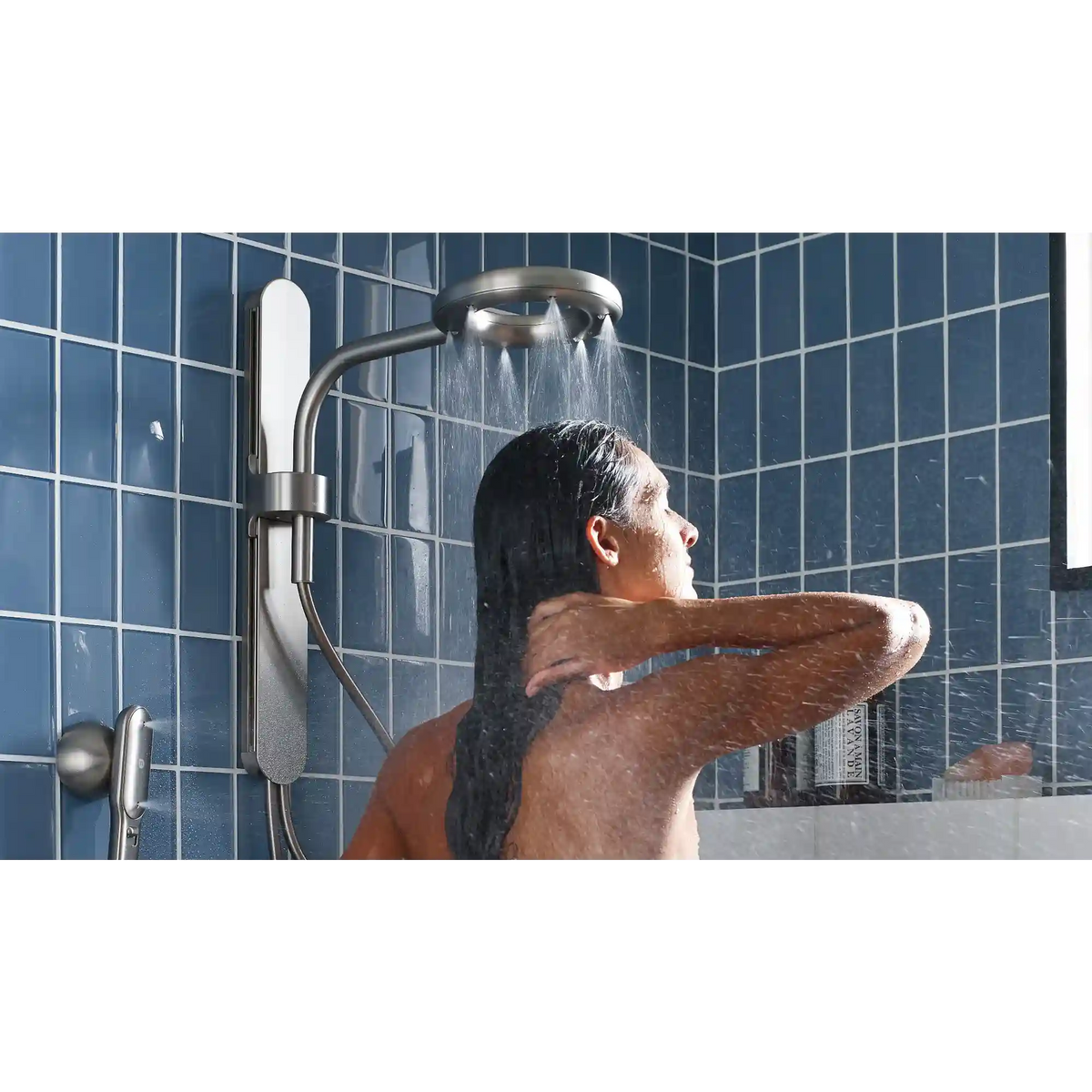 Moen Spa Shower Two-Function 7.9" Diameter Spray Head Standard with Handshower