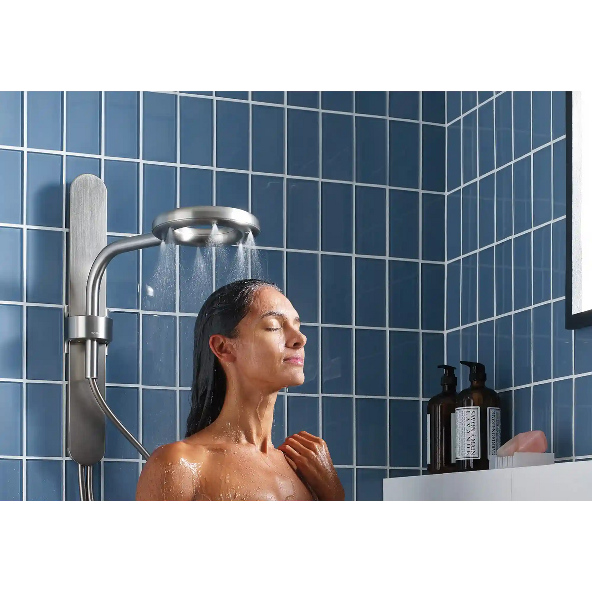 Moen Spa Shower Two-Function 7.9" Diameter Spray Head Standard with Handshower