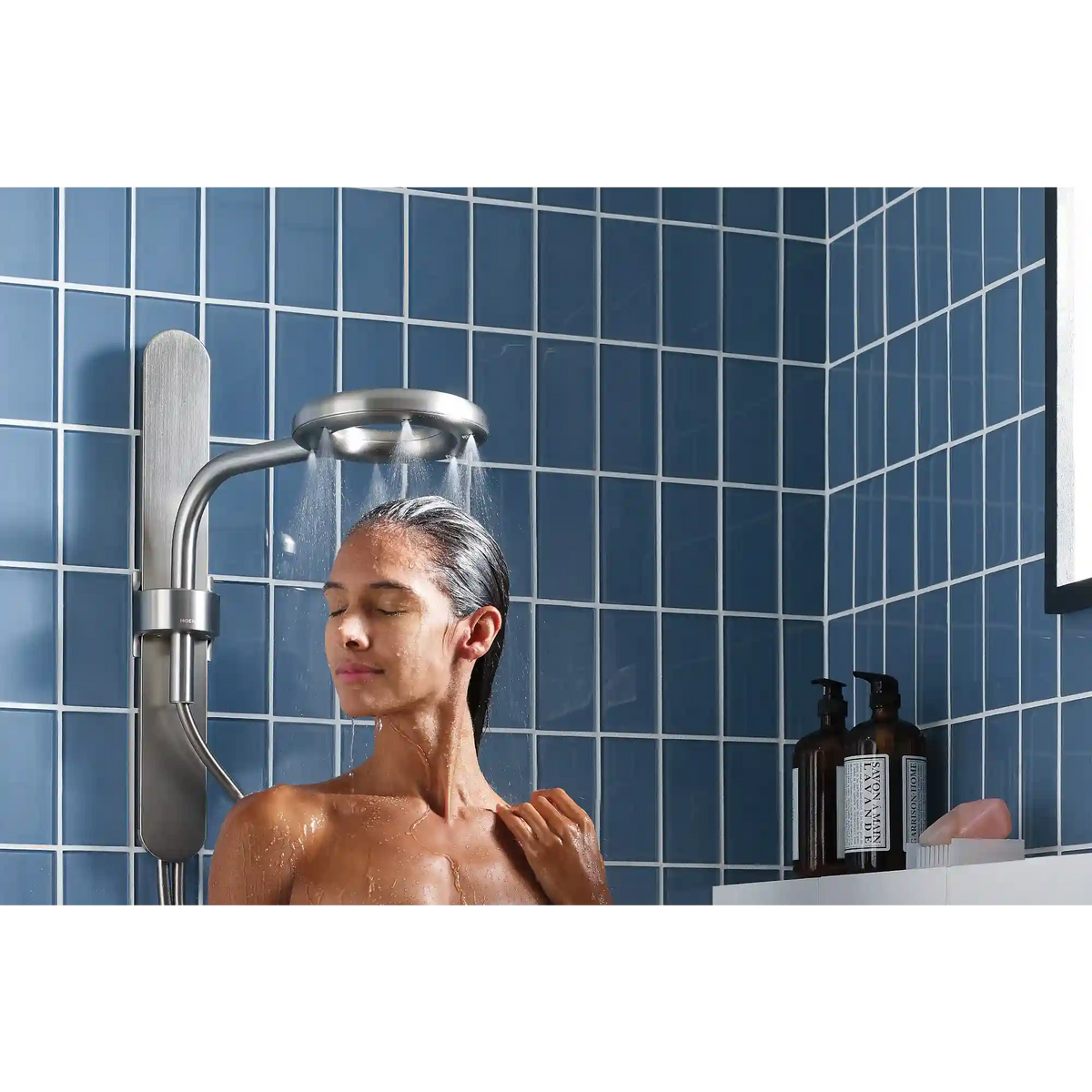 Moen Spa Shower Two-Function 7.9" Diameter Spray Head Standard with Handshower