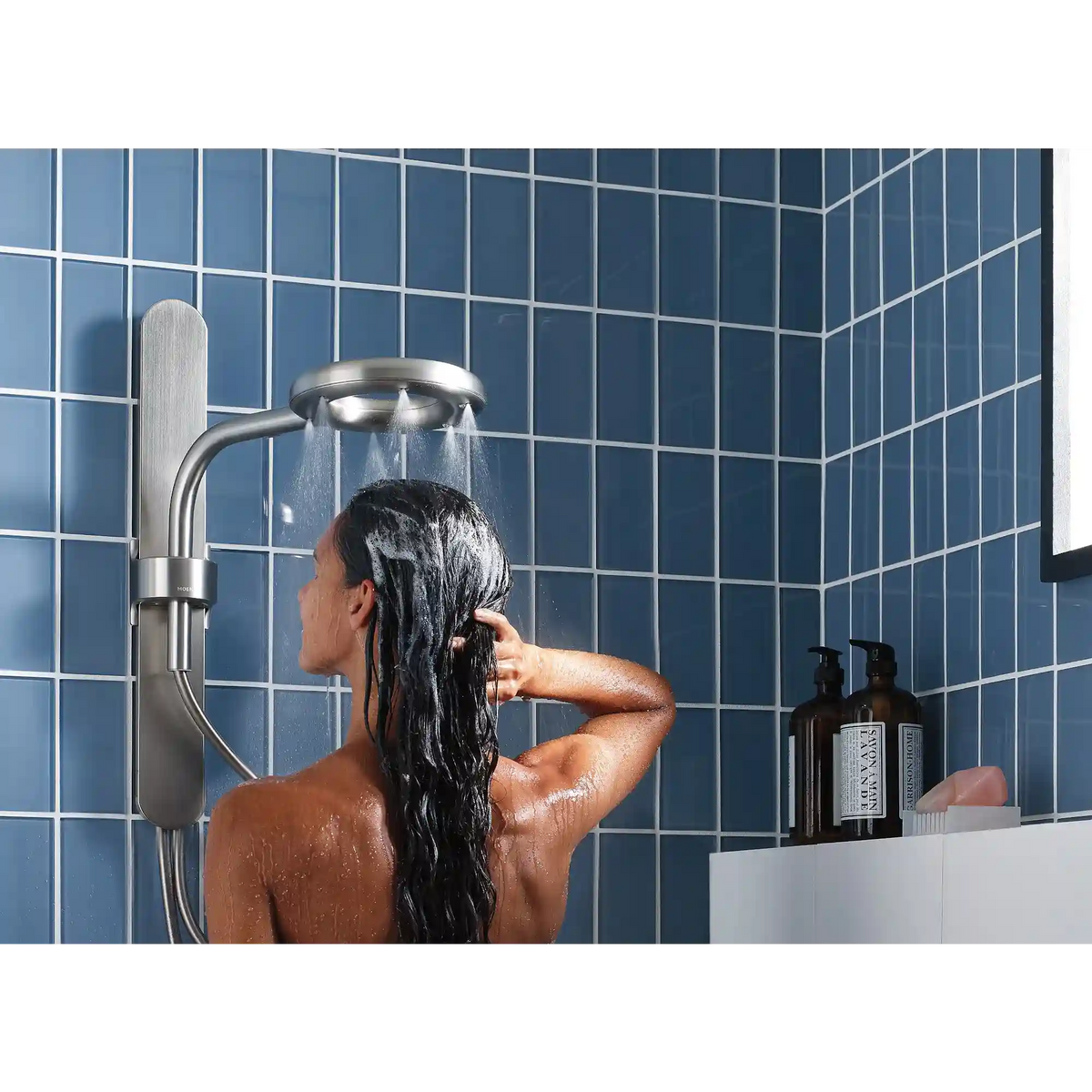 Moen Spa Shower Two-Function 7.9" Diameter Spray Head Standard with Handshower