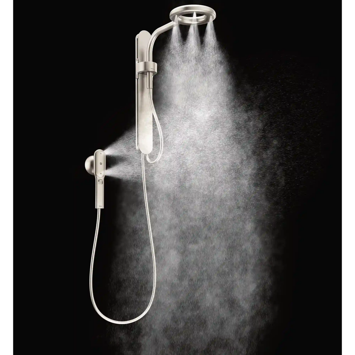 Moen Spa Shower Two-Function 7.9" Diameter Spray Head Standard with Handshower