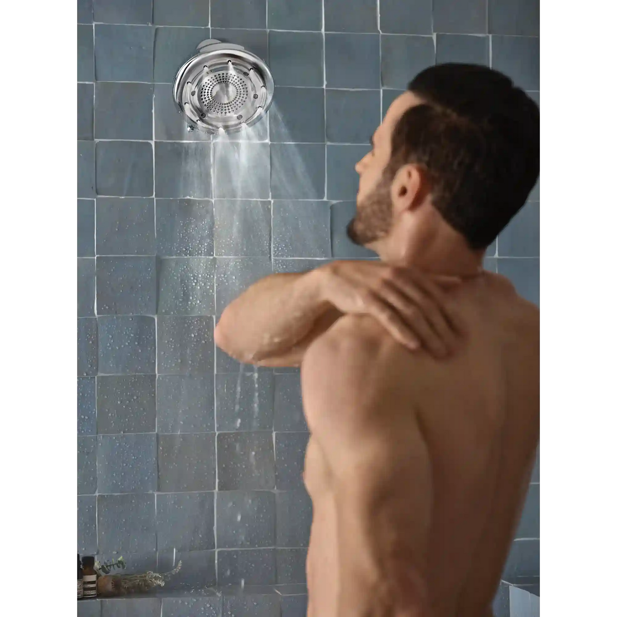 Moen Quattro Four-Function 6-1/2" Diameter Spray Head Rainshower