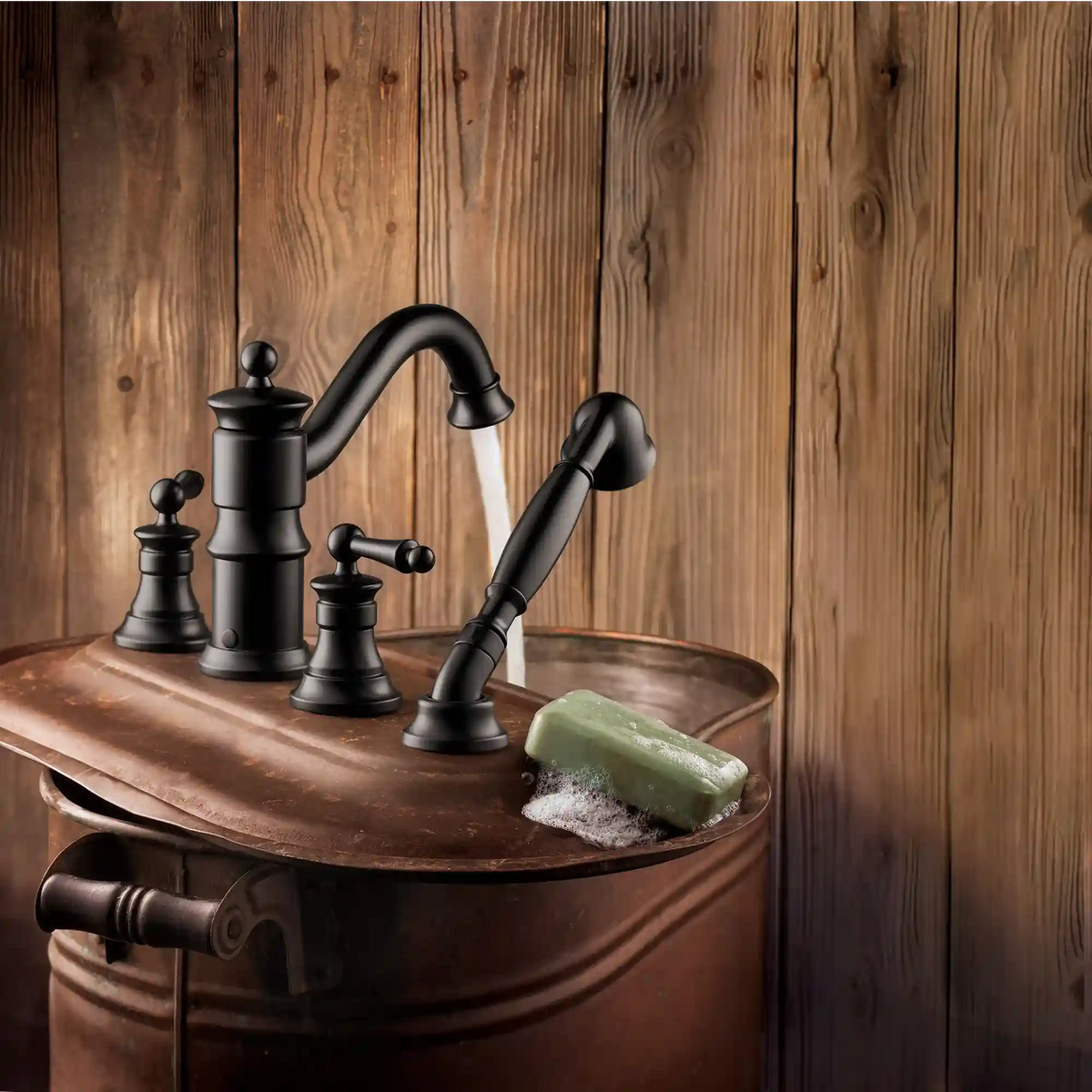 Waterhill Two-Handle High Arc Roman Tub Faucet