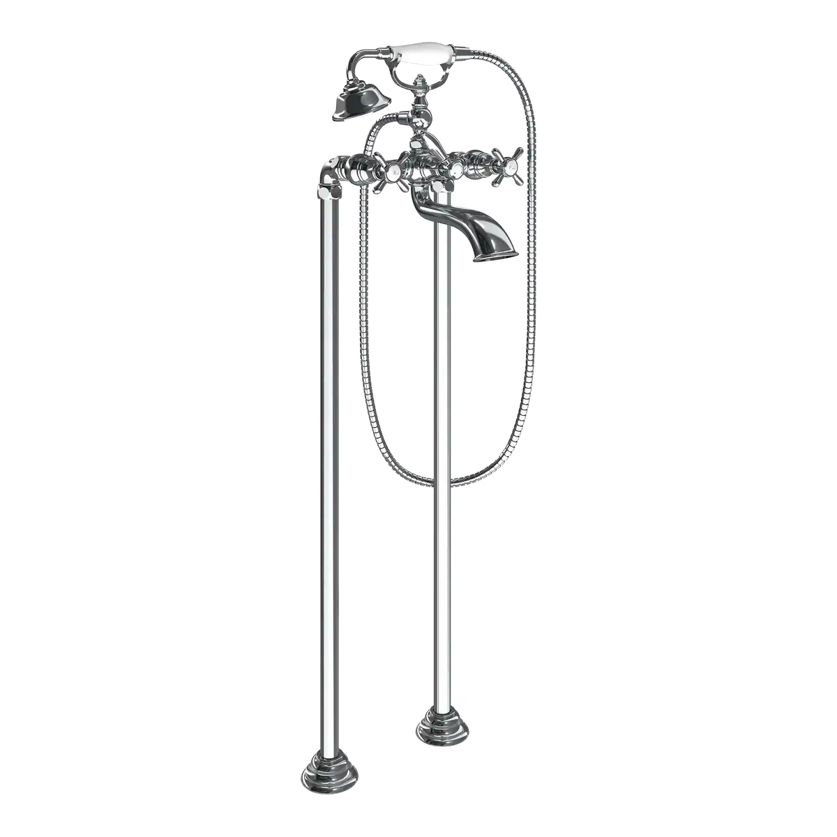 Weymouth Two-Handle Tub Filler Includes Hand Shower