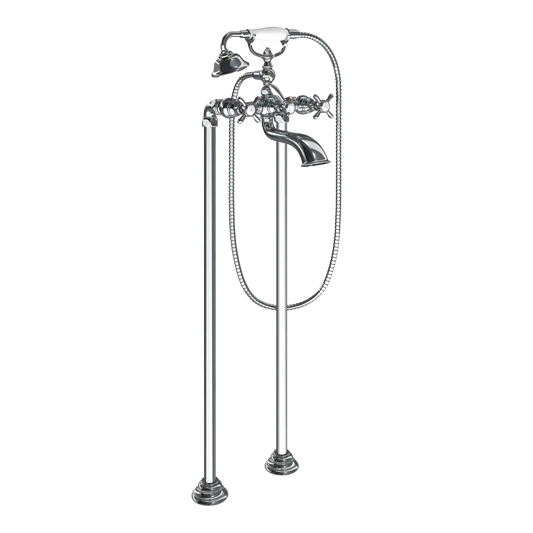 Weymouth Two-Handle Tub Filler Includes Hand Shower