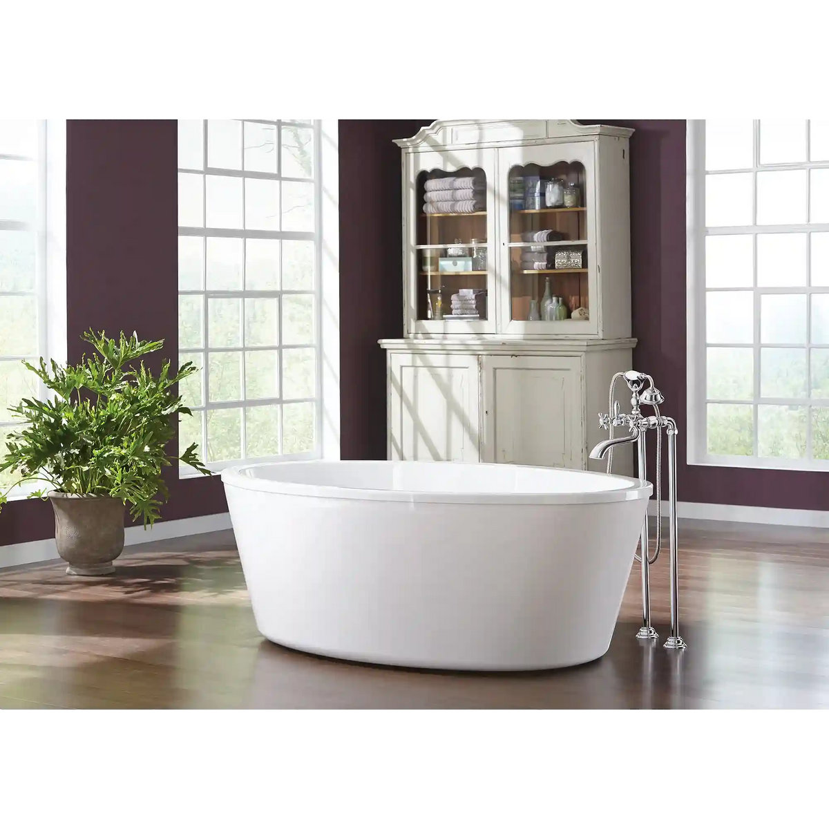 Weymouth Two-Handle Tub Filler Includes Hand Shower