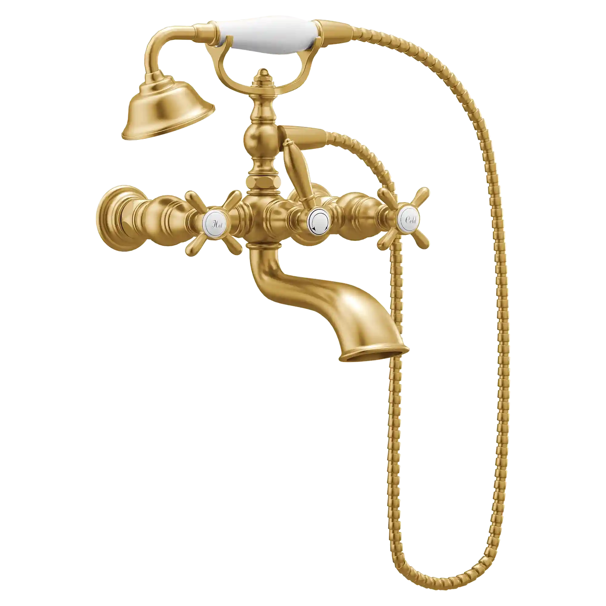 Weymouth Two-Handle Tub Filler Includes Hand Shower