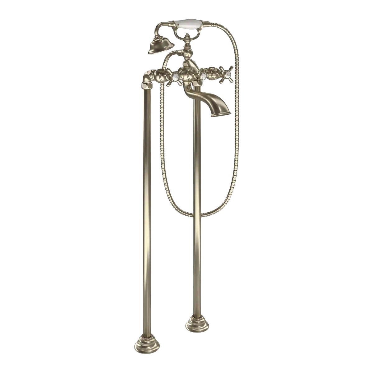 Weymouth Two-Handle Tub Filler Includes Hand Shower