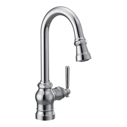 Paterson One-Handle High Arc Pulldown Single Mount Bar Faucet
