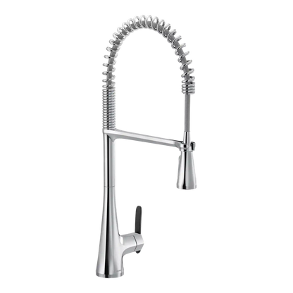 Sinema One-Handle High Arc Pre-Rinse Spring Pulldown Kitchen Faucet