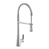 Sinema One-Handle High Arc Pre-Rinse Spring Pulldown Kitchen Faucet