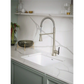 Sinema One-Handle High Arc Pre-Rinse Spring Pulldown Kitchen Faucet