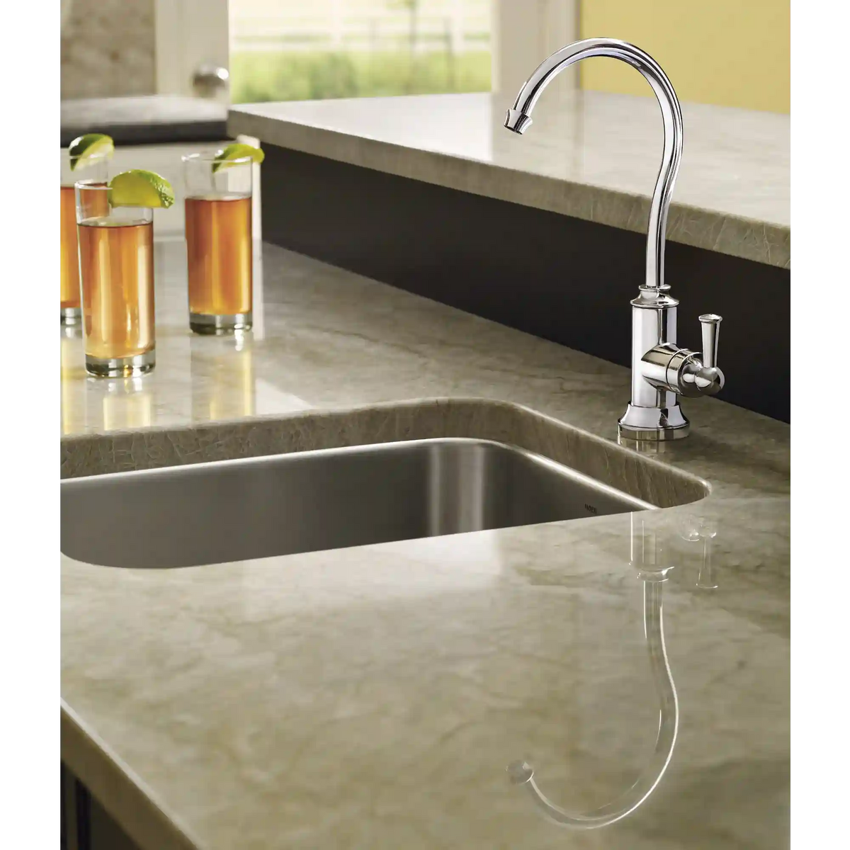 Moen Sip Traditional One-Handle High Arc Beverage Faucet