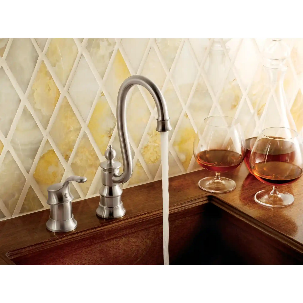 Waterhill One-Handle High Arc Bar Faucet