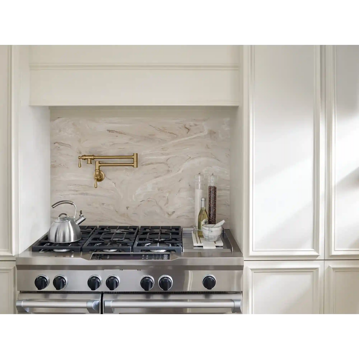 Traditional Two-Handle Pot Filler Kitchen Faucet