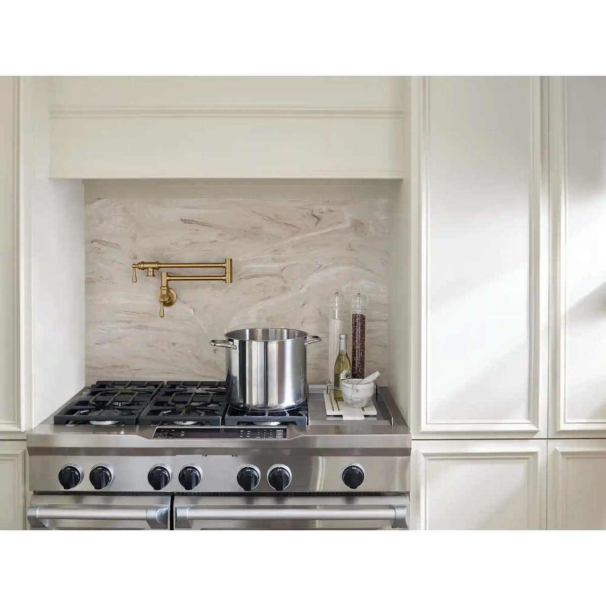 Traditional Two-Handle Pot Filler Kitchen Faucet