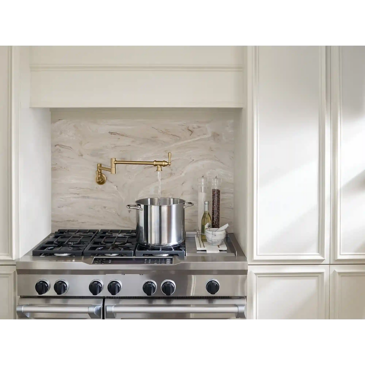 Traditional Two-Handle Pot Filler Kitchen Faucet