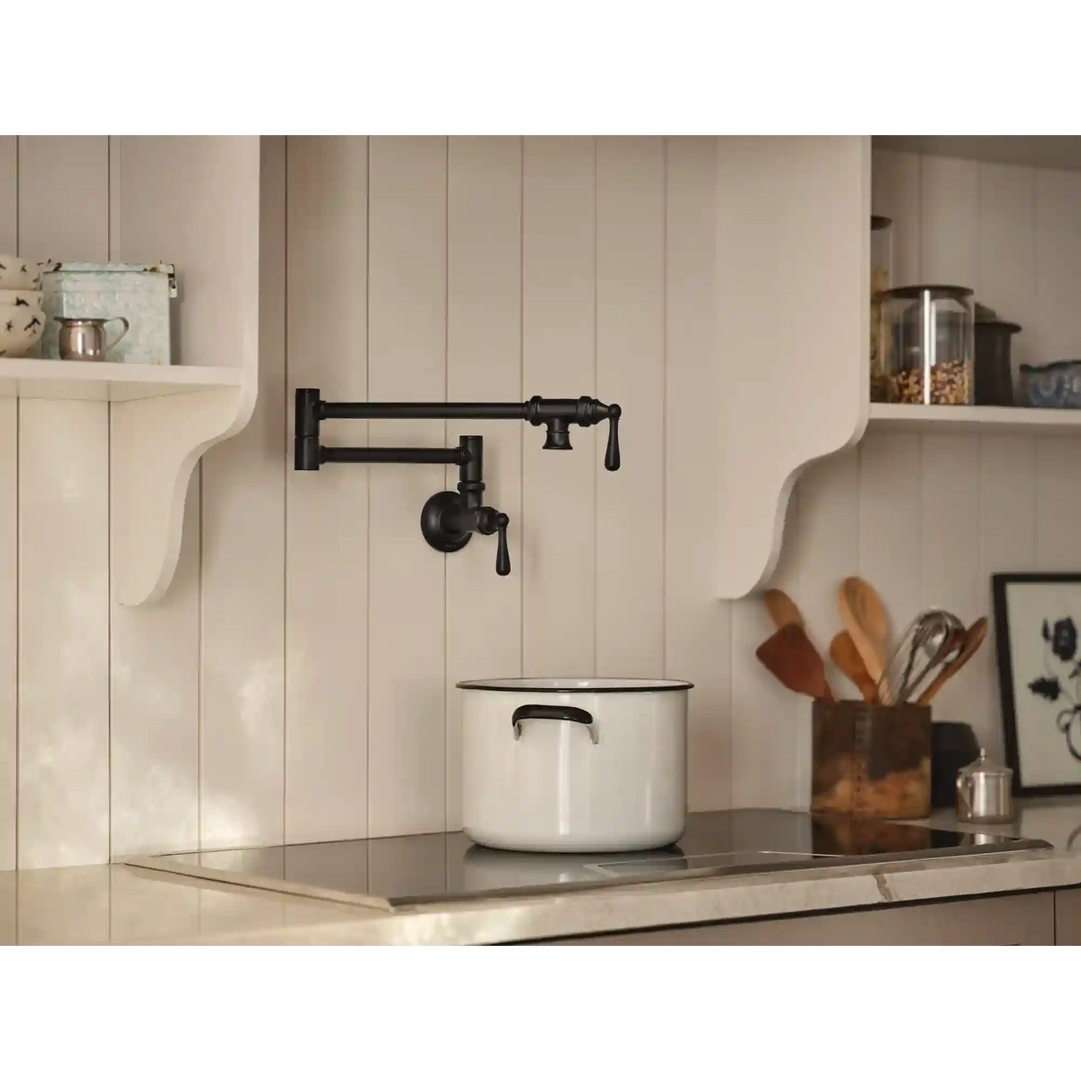 Traditional Two-Handle Pot Filler Kitchen Faucet