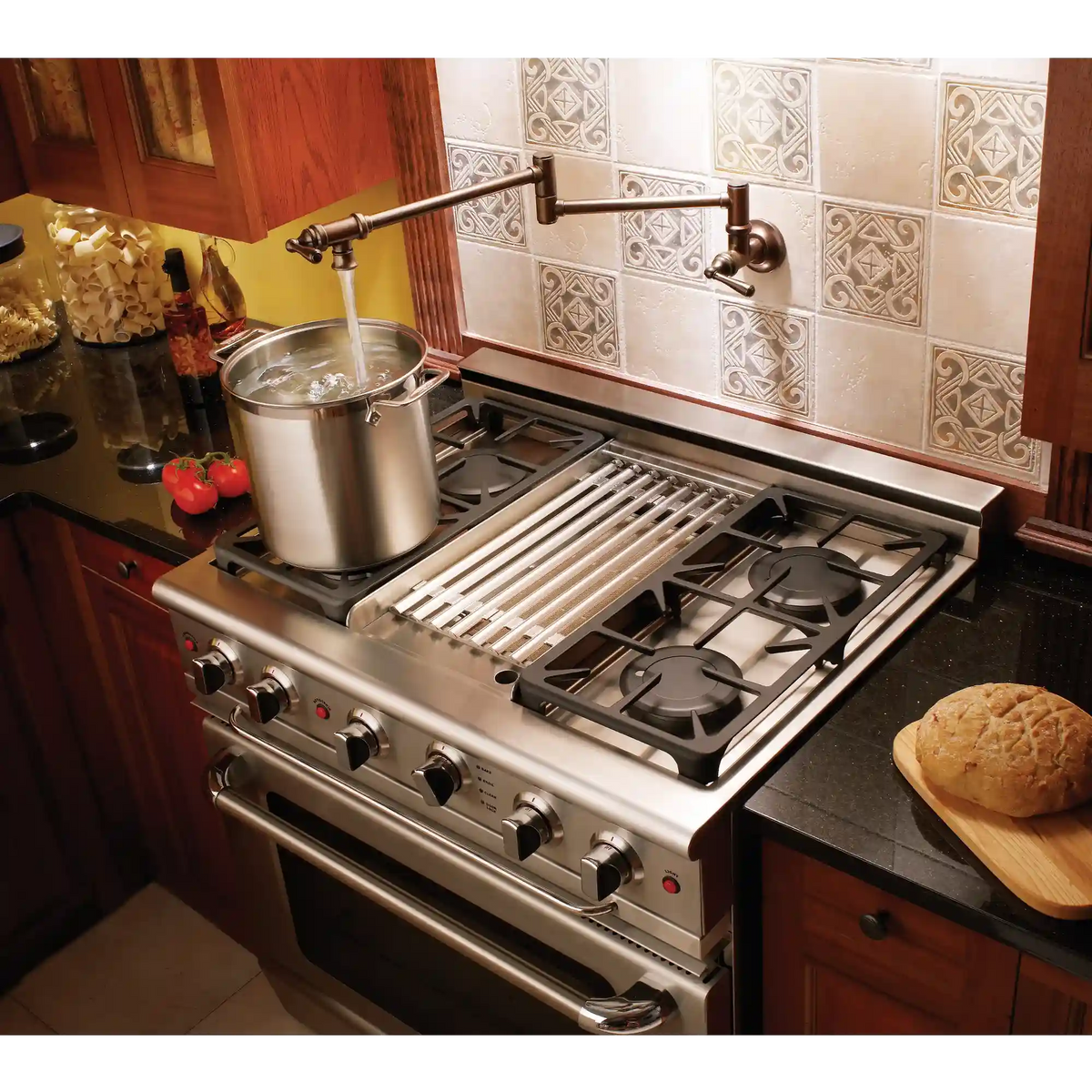 Traditional Two-Handle Pot Filler Kitchen Faucet