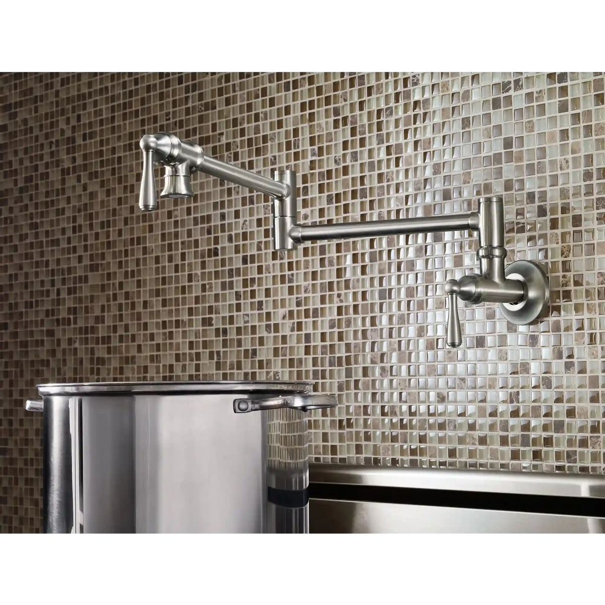 Traditional Two-Handle Pot Filler Kitchen Faucet