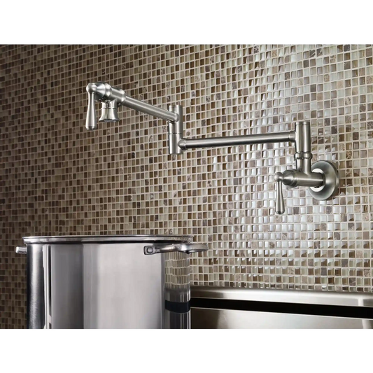 Traditional Two-Handle Pot Filler Kitchen Faucet