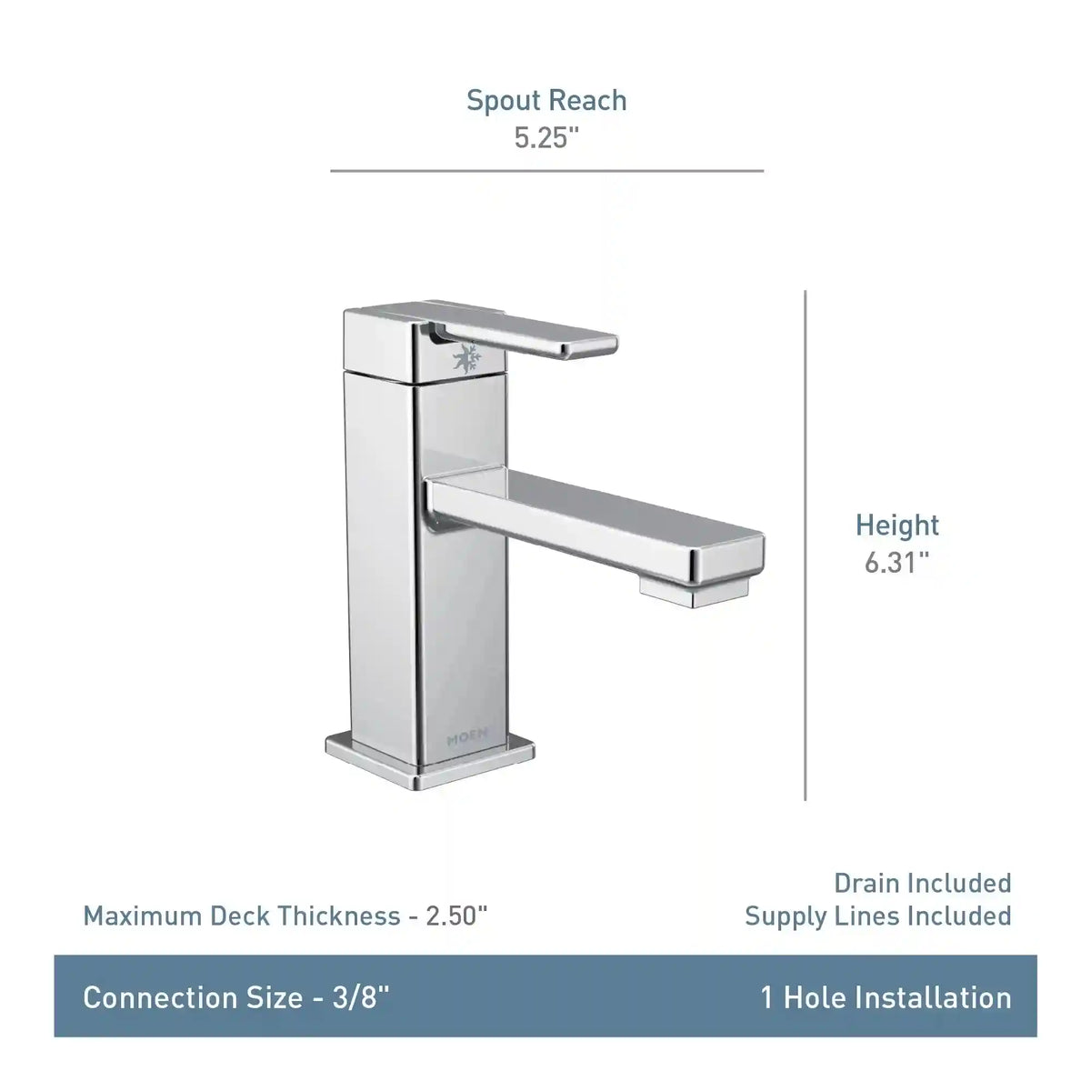 90 Degree One-Handle Low Arc Bathroom Faucet