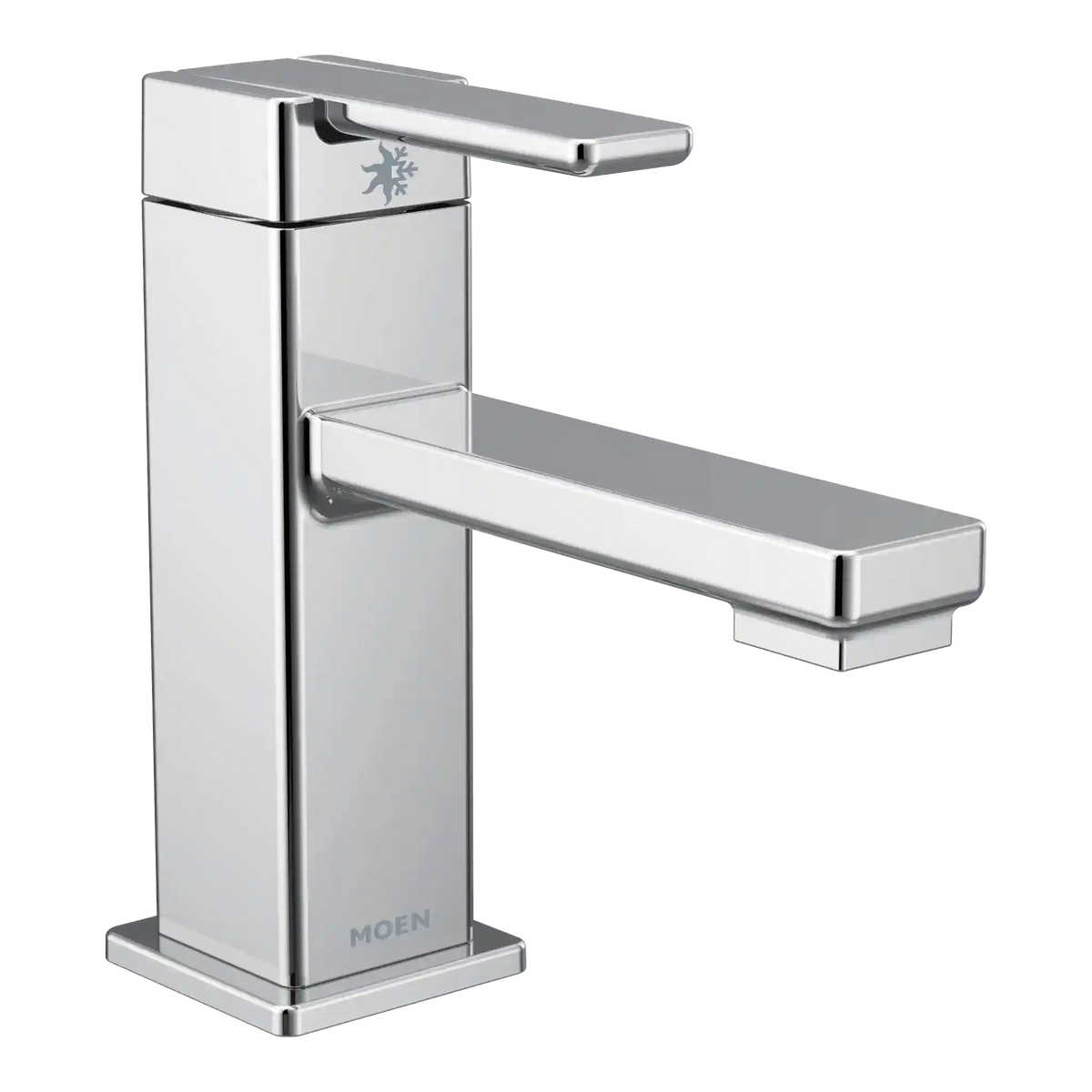 90 Degree One-Handle Low Arc Bathroom Faucet