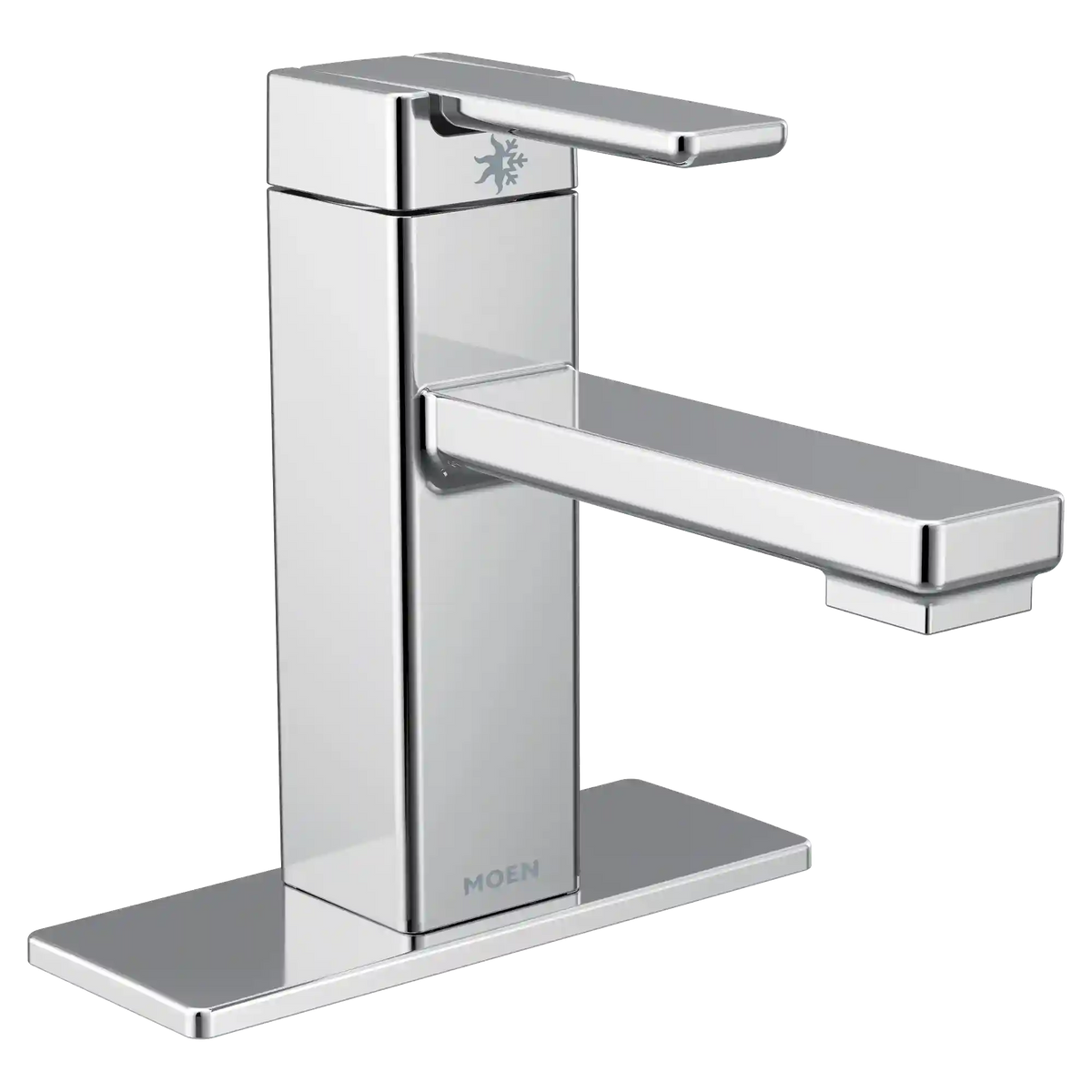 90 Degree One-Handle Low Arc Bathroom Faucet
