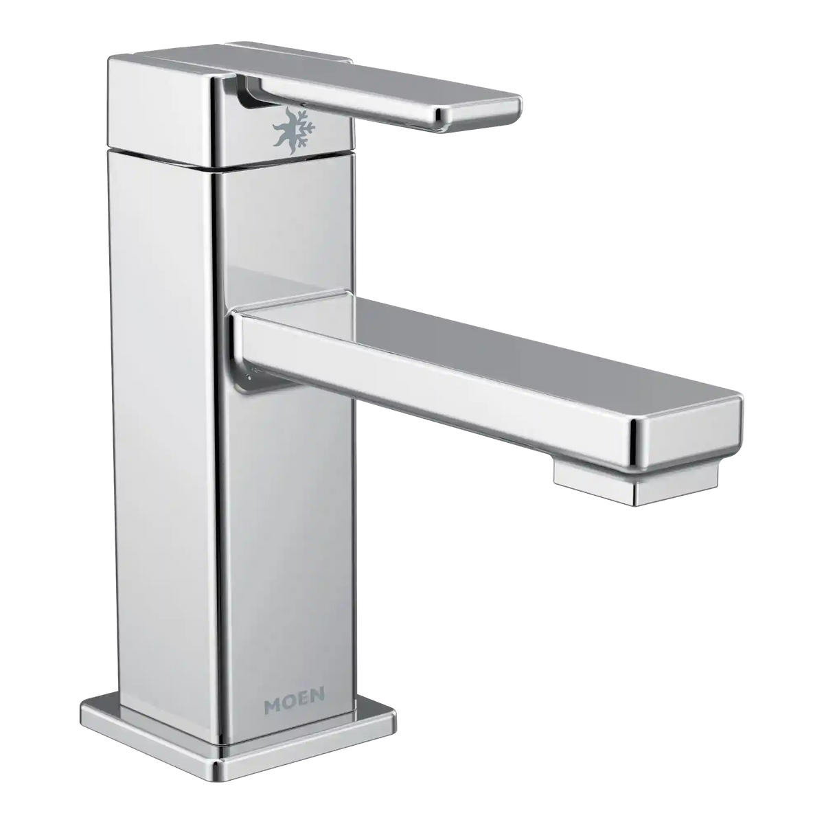 90 Degree One-Handle Low Arc Bathroom Faucet