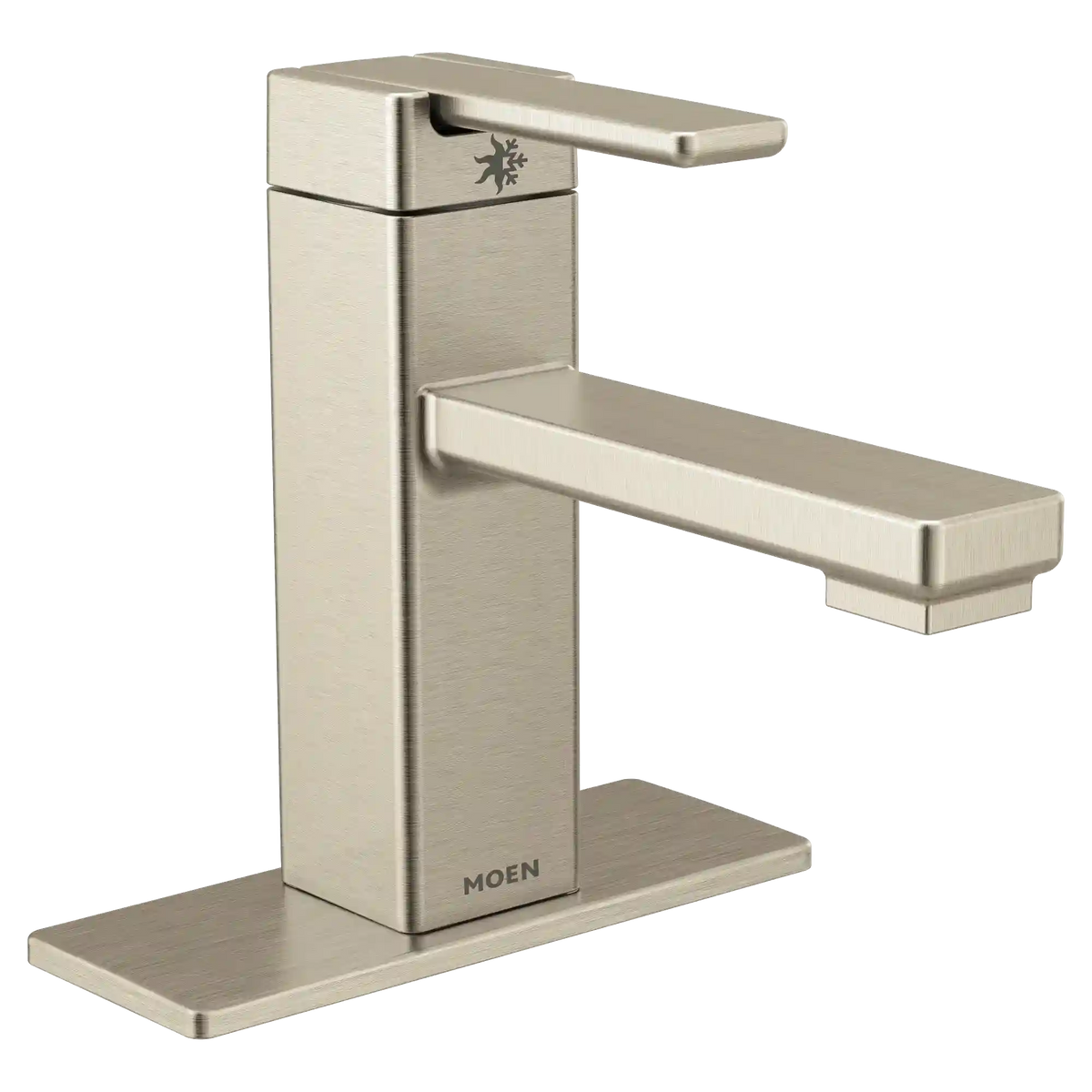 90 Degree One-Handle Low Arc Bathroom Faucet