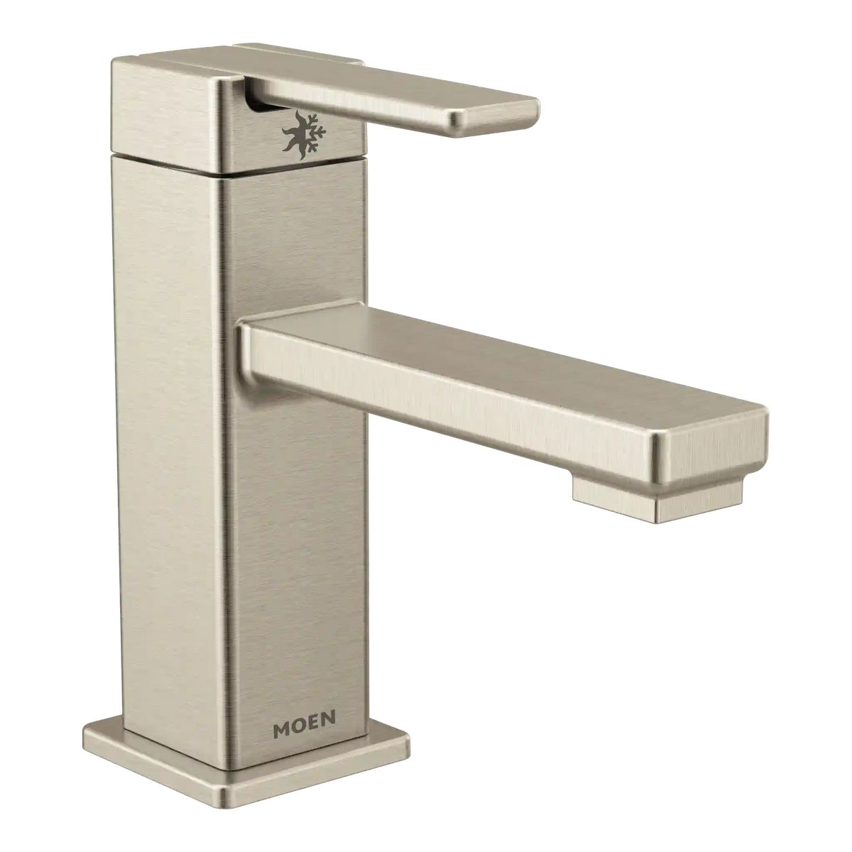 90 Degree One-Handle Low Arc Bathroom Faucet