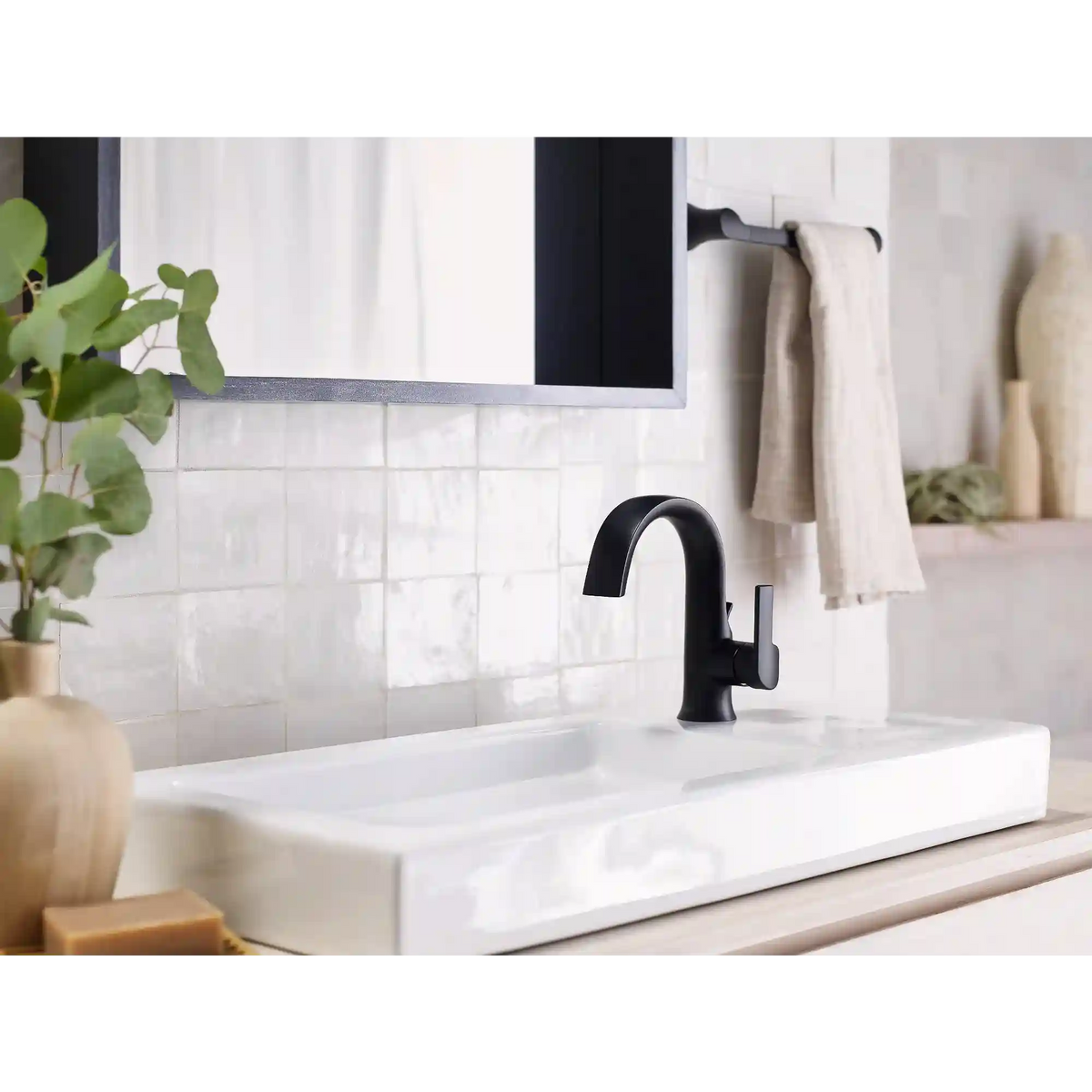 Doux One-Handle High Arc Bathroom Faucet